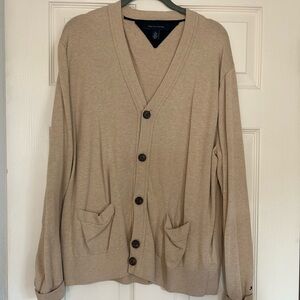 Tommy Hilfiger Women’s Beige Cardigan Sweater-XL